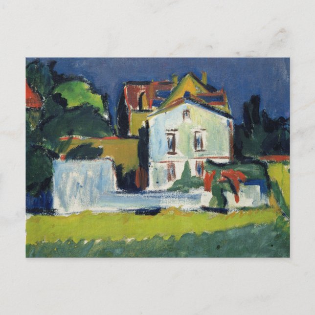 Carte Postale Maison dans un paysage (Devant)