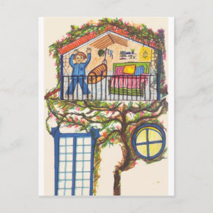 CARTE POSTALE MAISON D'ARBRE