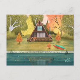 Carte Postale Maison de Cabine A-Frame