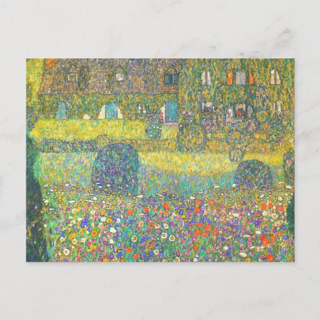 Carte Postale Maison de campagne Gustav Klimt par l'Attersee (Devant)