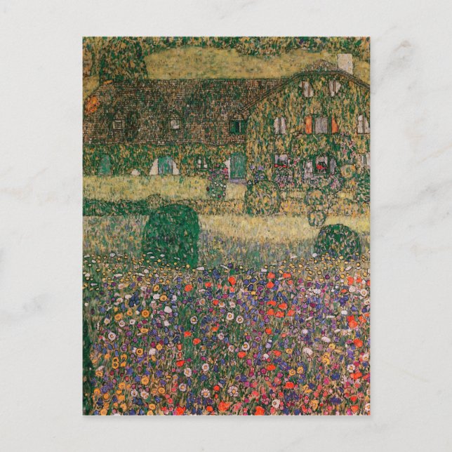 Carte Postale Maison de campagne par l'Attersee, vers 1914 (Devant)