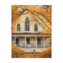 Maison de charpentier néo-gothique fantastique