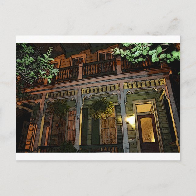 Carte Postale Maison de la Nouvelle-Orléans (Devant)