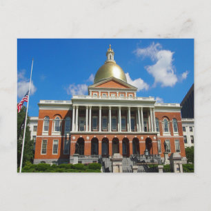 Carte Postale Maison de l'État de Boston