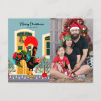 Maison de Noël portugaise avec Rooster Salutations