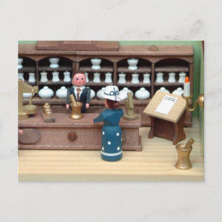 Carte Postale Maison de poupée de magasin Herbes