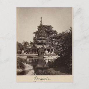 Carte Postale Maison de repos bouddhiste, Moulmein, Birmanie, ve