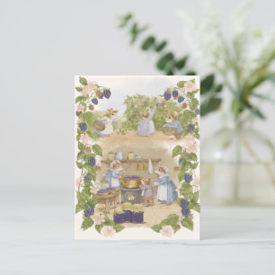 Carte Postale Maison de souris à la confiture de mûres Cottageco