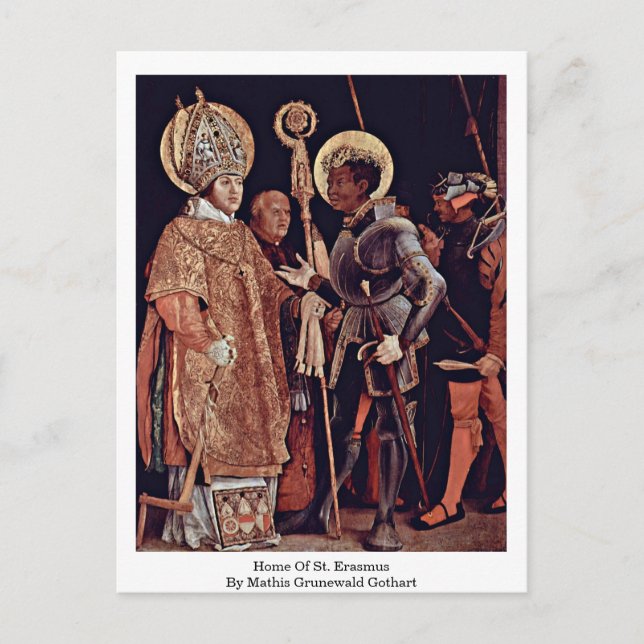 Carte Postale Maison de St. Erasmus par Mathis Grunewald Gothart (Devant)