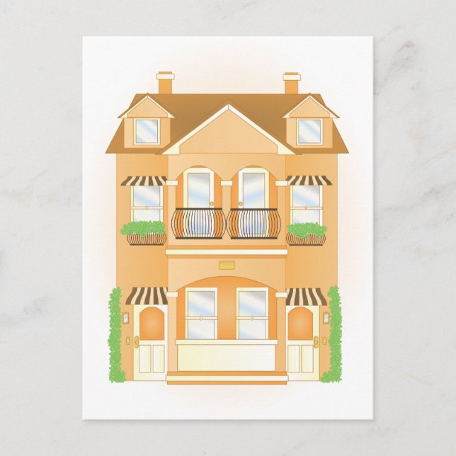 Carte Postale Maison de ville (Devant)