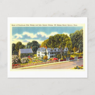 Carte Postale Maison des présidents Adams à Quincy, Massachusett