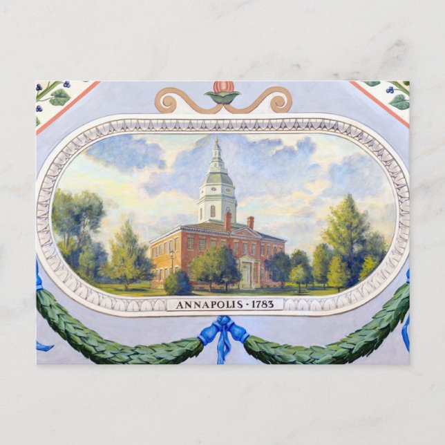 Carte Postale Maison d'État Annapolis (Devant)