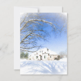 Carte Postale Maison d'hiver 2
