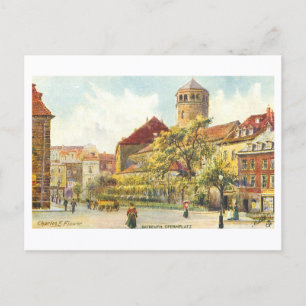 Carte Postale Maison d'opéra vintage, Bayreuth, Allemagne
