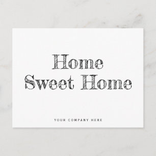 Carte Postale Maison Douillette Minimaliste Nouvelle Propriétair