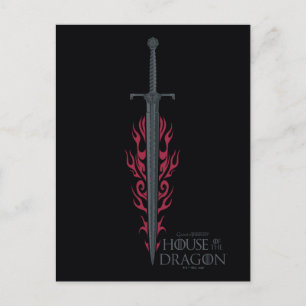 Carte Postale MAISON DU DRAGON   King Viserys Épée flamboyante