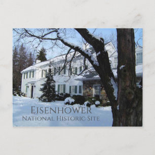 Carte Postale Maison Eisenhower, Hiver, Gettysburg, PA