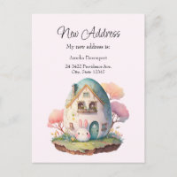 Maison en forme d'oeuf et de lapin rose Style Kawa