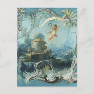 Carte Postale Maison enchantée Un paysage pastoral, Boucher P