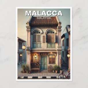 Carte Postale Maison historique Malacca Shophouse Malaisie