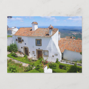 Carte Postale Maison méditerranéenne Watercolor