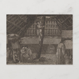 Carte Postale Maison Oonalashka, Alaska