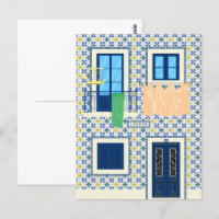 Maison portugaise de Lisbonne avec tuiles et oisea