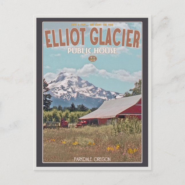 Carte Postale Maison publique du glacier Elliot (Devant)