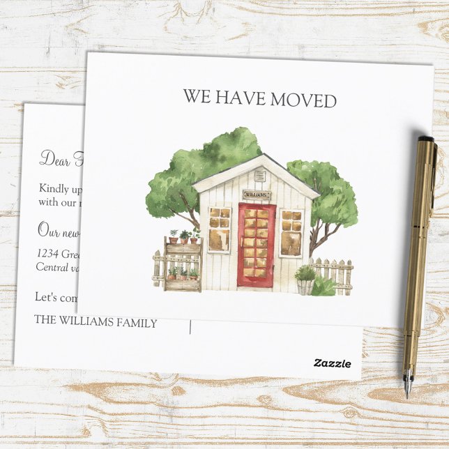 Carte Postale Maison Rustique Porte Rouge Ferme Nous Avons Démén (In situ)