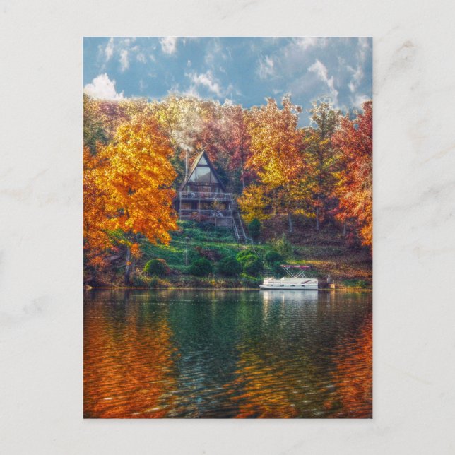 Carte Postale Maison sur le lac (Devant)