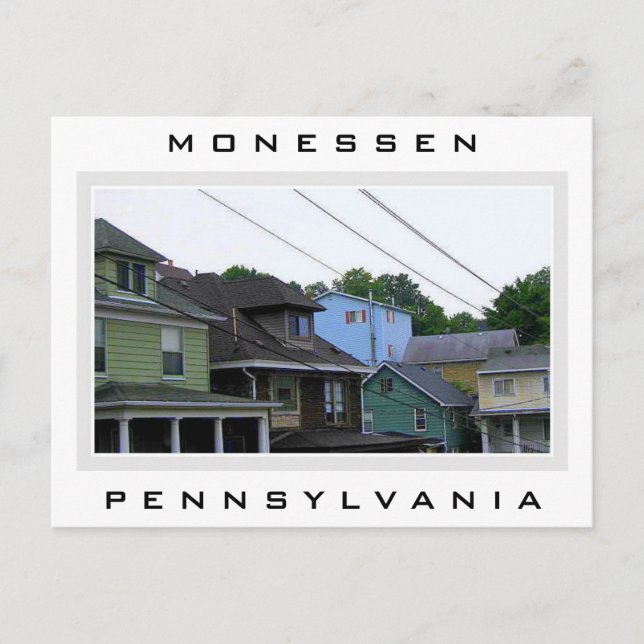 Carte Postale Maisons à Monessen (Devant)