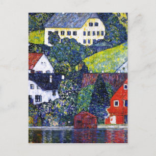 Carte Postale Maisons à Unterach sur l'Attersee