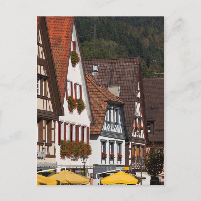 Carte Postale Maisons allemandes traditionnelles (Devant)
