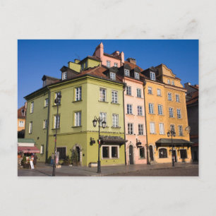 Carte Postale Maisons de la vieille ville à Varsovie