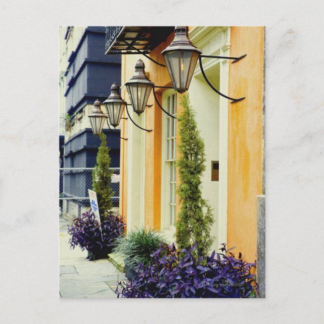 Carte Postale Maisons de rangement dans une ville, Savannah, Géo (Devant)