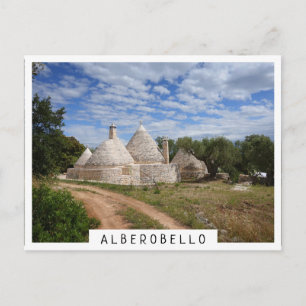 Carte Postale Maisons de Trulli dans les Pouilles/Pouilles