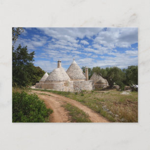 Carte Postale Maisons de Trulli dans les Pouilles/Pouilles