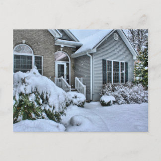 Carte Postale Maisons d'hiver