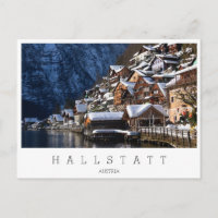 Maisons en bois au bord du lac à Hallstatt, Autric