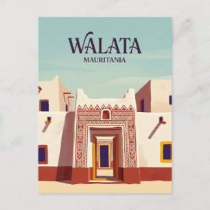 Carte Postale Maisons peintes de Walata Mauritanie