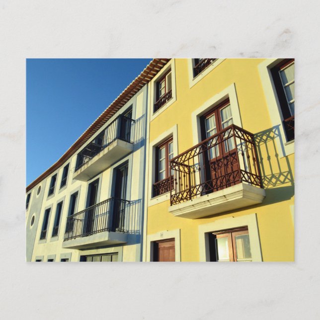 Carte Postale Maisons traditionnelles : Angra do Heroismo, Açore (Devant)