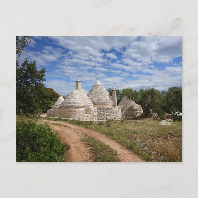 Carte Postale Maisons Trulli dans les Pouilles/Pouilles (Devant)