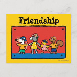Carte Postale Maisy et les meilleurs amis tiennent les mains