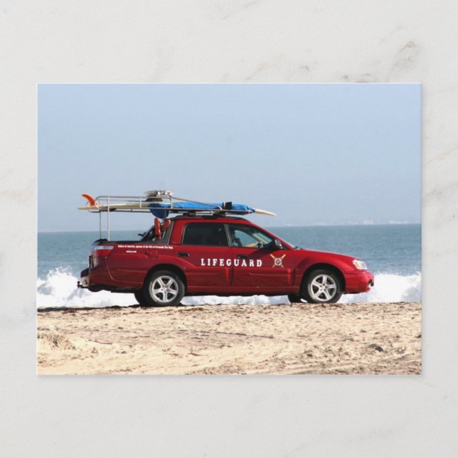 Carte Postale Maître nageur (Devant)