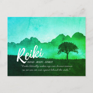 Carte Postale Maître Reiki Professeur de Yoga Méditation Citatio