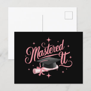 Carte Postale Maîtrisé Cadeau de fin d'études de master MBA