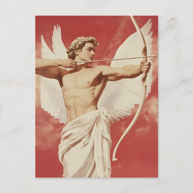 Carte Postale Majestic Angelic Archer - Un symbole de l'amour et (Devant)