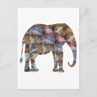 Carte Postale Majestic Friendly Animal : Elephant Marble Carreau