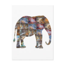 Majestic Friendly Animal : Elephant Marble Carreau