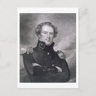 Carte Postale Major général Alexander Macomb (1782-1842), engrav